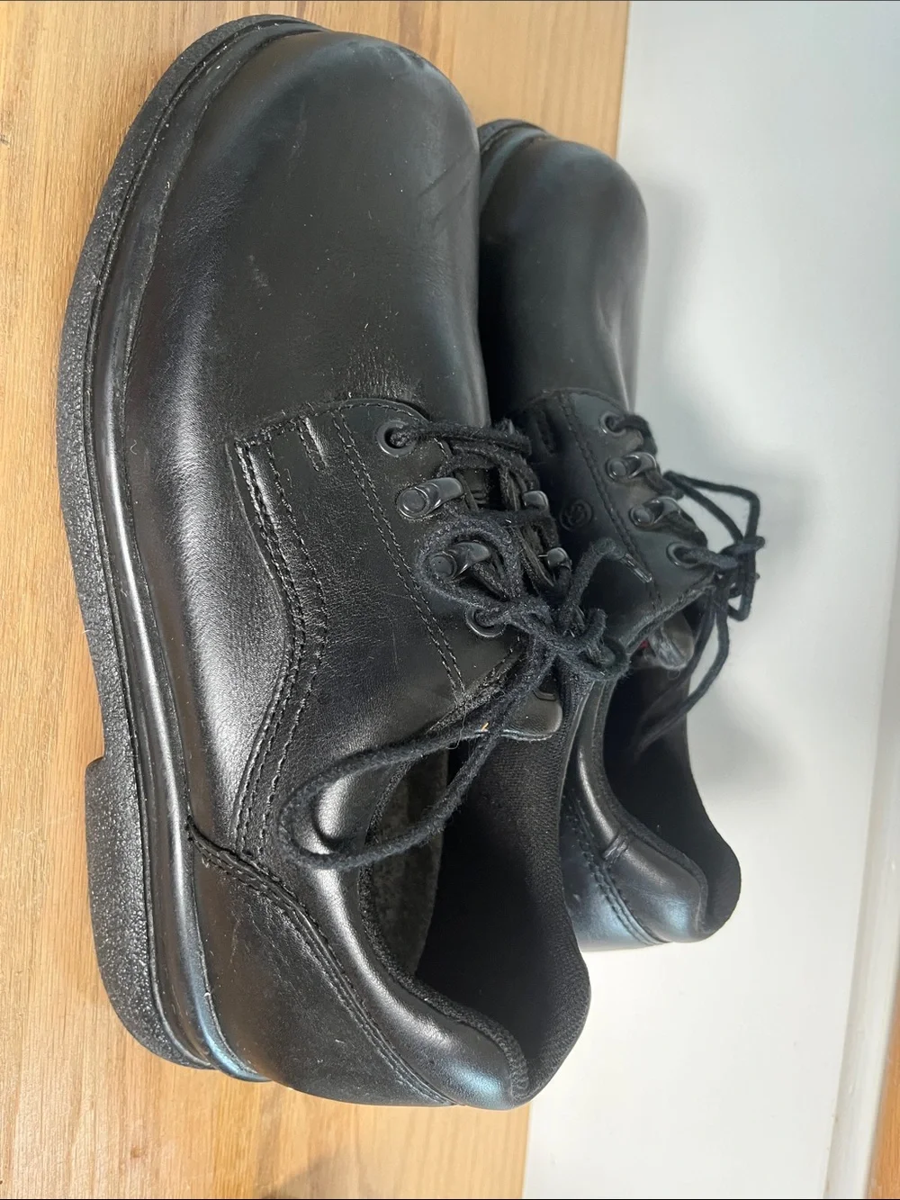 Red Wing Shoes Black Leather Lace-Up Oxfords